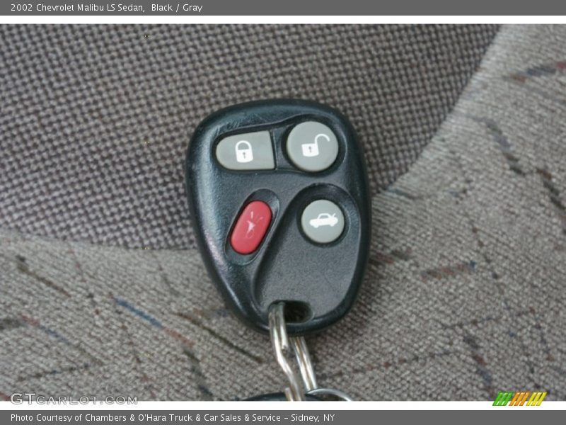Black / Gray 2002 Chevrolet Malibu LS Sedan