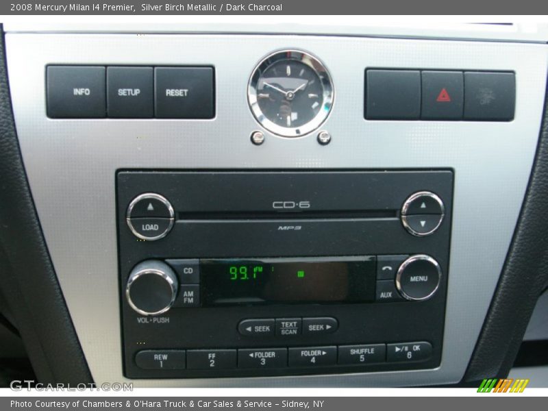 Silver Birch Metallic / Dark Charcoal 2008 Mercury Milan I4 Premier
