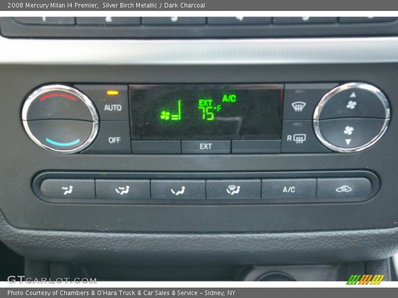 Silver Birch Metallic / Dark Charcoal 2008 Mercury Milan I4 Premier