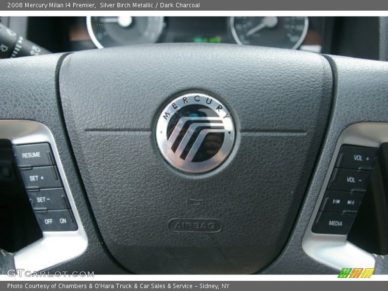 Silver Birch Metallic / Dark Charcoal 2008 Mercury Milan I4 Premier