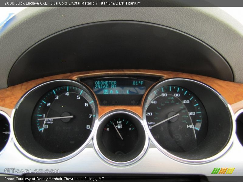 Blue Gold Crystal Metallic / Titanium/Dark Titanium 2008 Buick Enclave CXL