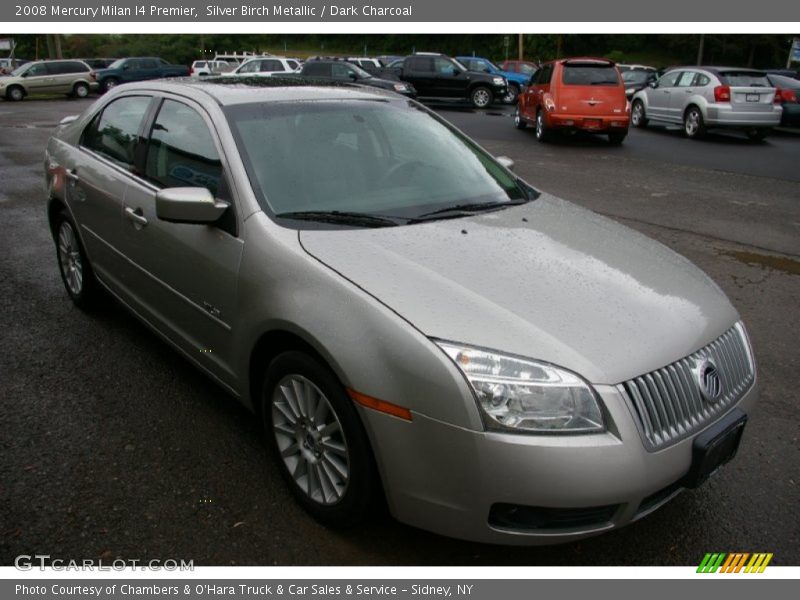 Silver Birch Metallic / Dark Charcoal 2008 Mercury Milan I4 Premier