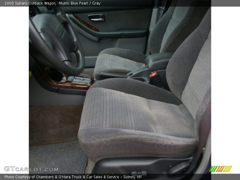 Mystic Blue Pearl / Gray 2003 Subaru Outback Wagon