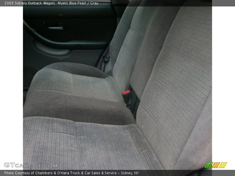 Mystic Blue Pearl / Gray 2003 Subaru Outback Wagon
