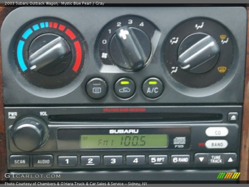 Mystic Blue Pearl / Gray 2003 Subaru Outback Wagon