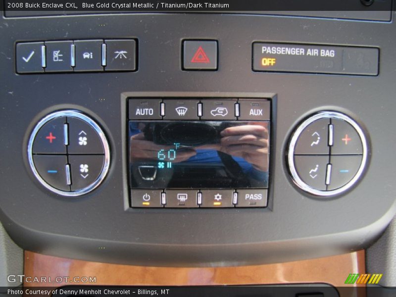 Blue Gold Crystal Metallic / Titanium/Dark Titanium 2008 Buick Enclave CXL
