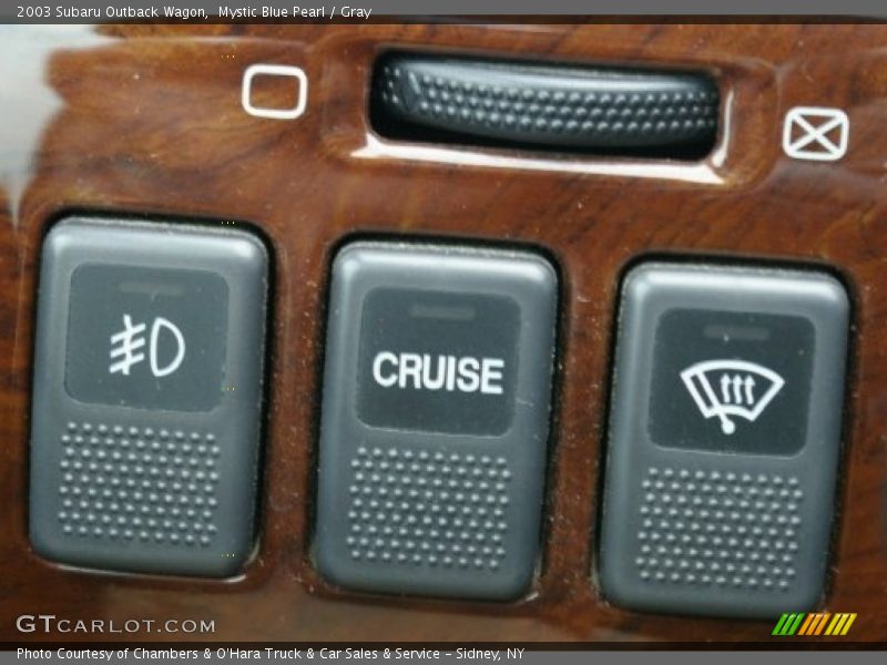 Mystic Blue Pearl / Gray 2003 Subaru Outback Wagon