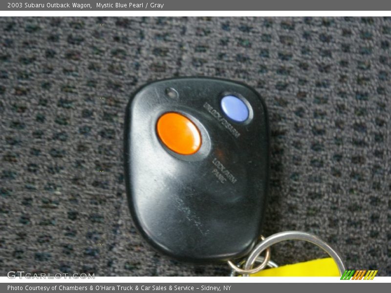 Mystic Blue Pearl / Gray 2003 Subaru Outback Wagon