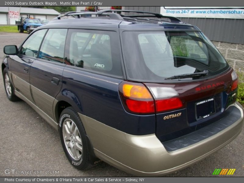 Mystic Blue Pearl / Gray 2003 Subaru Outback Wagon