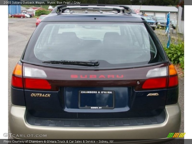 Mystic Blue Pearl / Gray 2003 Subaru Outback Wagon