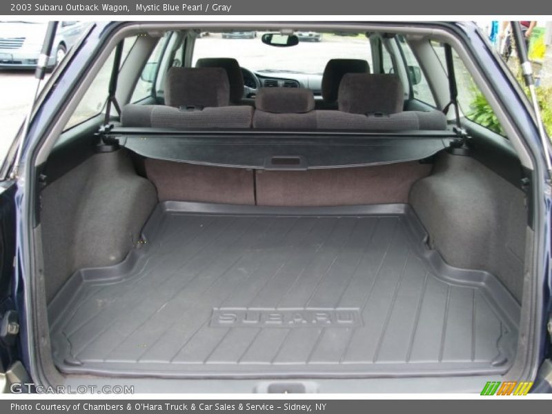 Mystic Blue Pearl / Gray 2003 Subaru Outback Wagon