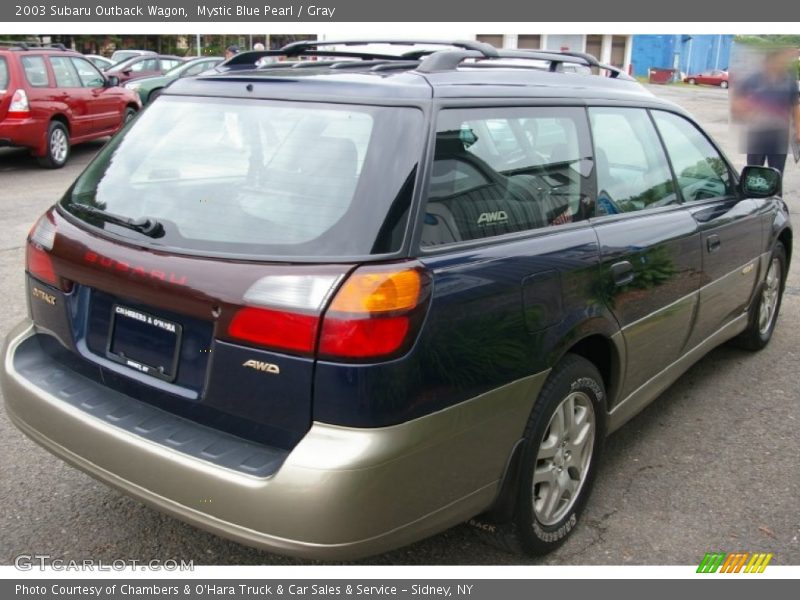 Mystic Blue Pearl / Gray 2003 Subaru Outback Wagon