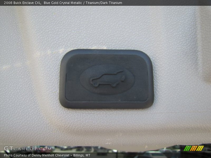 Blue Gold Crystal Metallic / Titanium/Dark Titanium 2008 Buick Enclave CXL