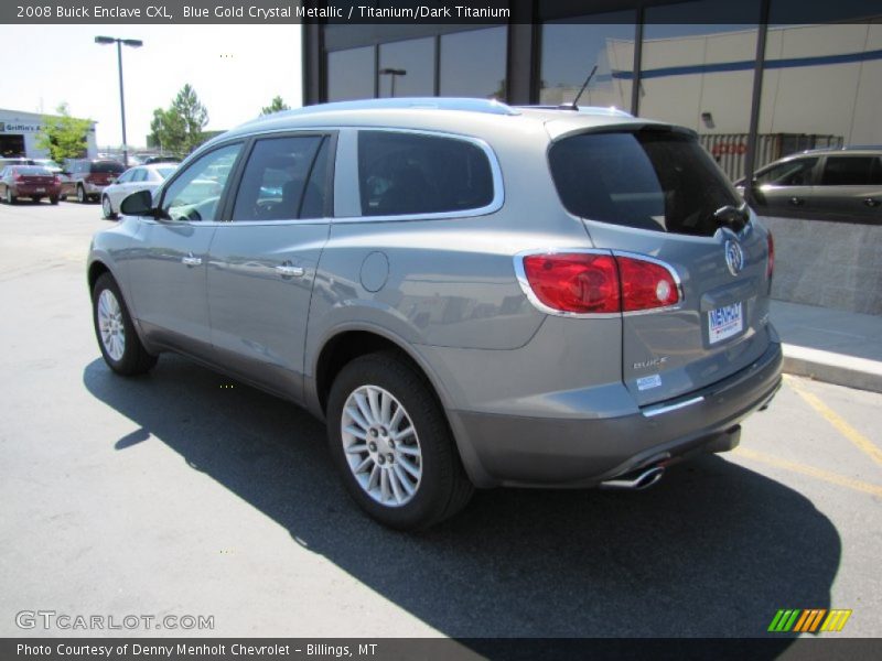 Blue Gold Crystal Metallic / Titanium/Dark Titanium 2008 Buick Enclave CXL