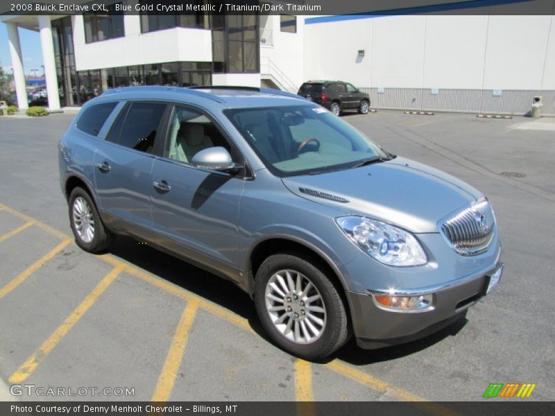 Blue Gold Crystal Metallic / Titanium/Dark Titanium 2008 Buick Enclave CXL