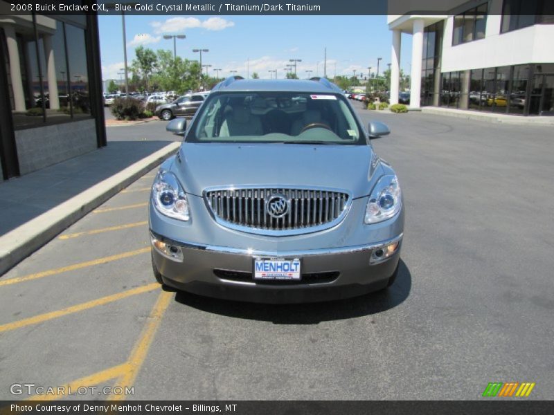 Blue Gold Crystal Metallic / Titanium/Dark Titanium 2008 Buick Enclave CXL