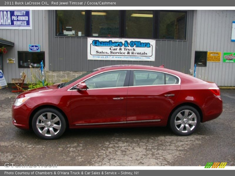 Red Jewel Tintcoat / Cocoa/Cashmere 2011 Buick LaCrosse CXL