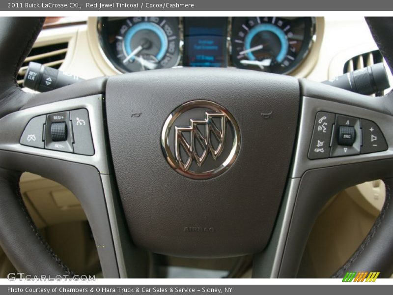 Red Jewel Tintcoat / Cocoa/Cashmere 2011 Buick LaCrosse CXL