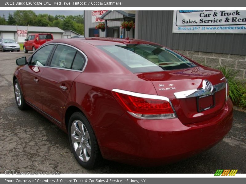 Red Jewel Tintcoat / Cocoa/Cashmere 2011 Buick LaCrosse CXL