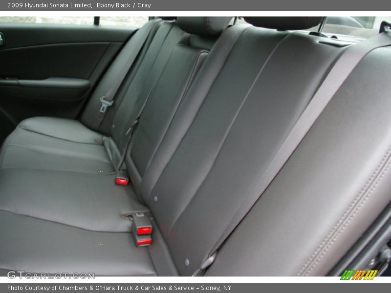 Ebony Black / Gray 2009 Hyundai Sonata Limited