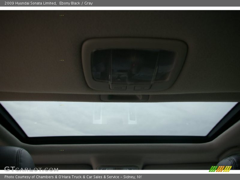 Ebony Black / Gray 2009 Hyundai Sonata Limited