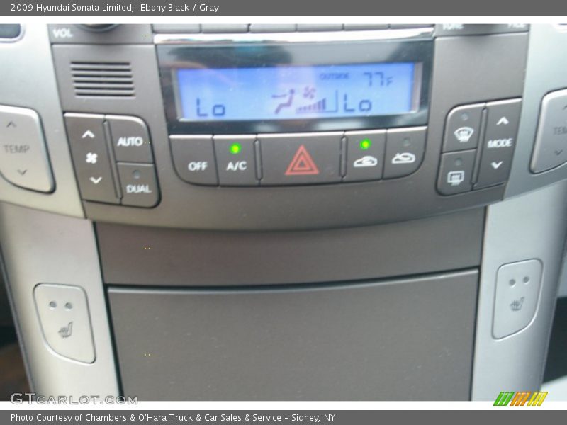 Ebony Black / Gray 2009 Hyundai Sonata Limited