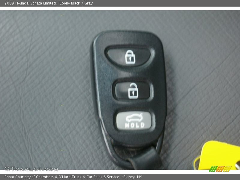 Ebony Black / Gray 2009 Hyundai Sonata Limited
