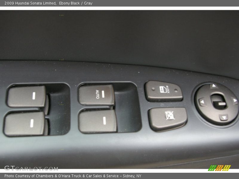 Ebony Black / Gray 2009 Hyundai Sonata Limited