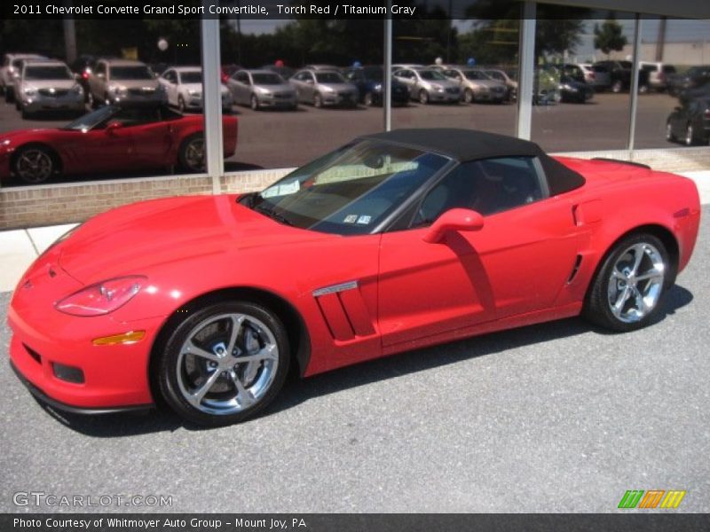 Front 3/4 View of 2011 Corvette Grand Sport Convertible