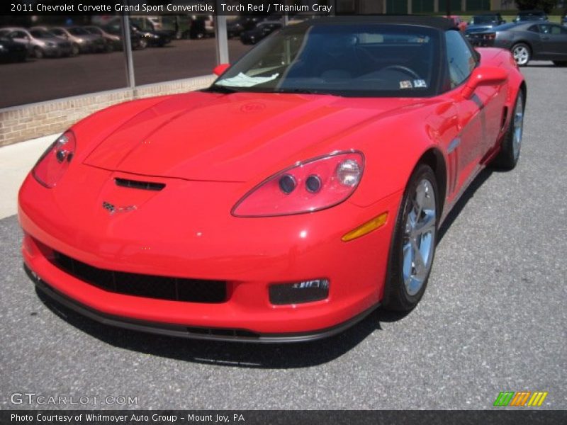 Front 3/4 View of 2011 Corvette Grand Sport Convertible