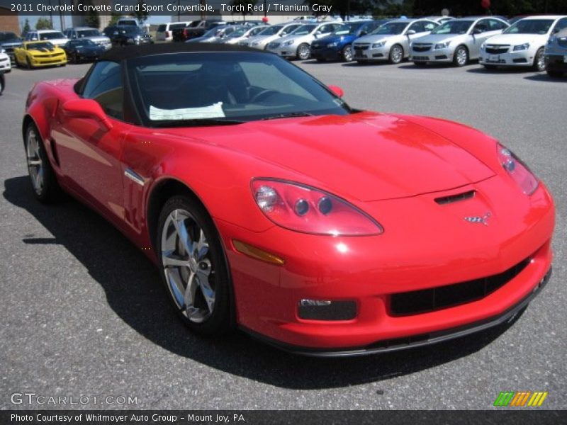 Torch Red / Titanium Gray 2011 Chevrolet Corvette Grand Sport Convertible