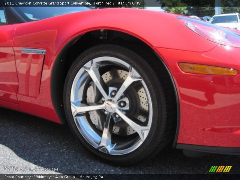 Torch Red / Titanium Gray 2011 Chevrolet Corvette Grand Sport Convertible