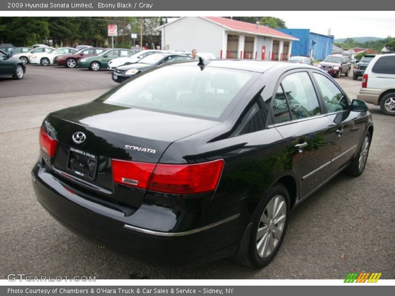 Ebony Black / Gray 2009 Hyundai Sonata Limited