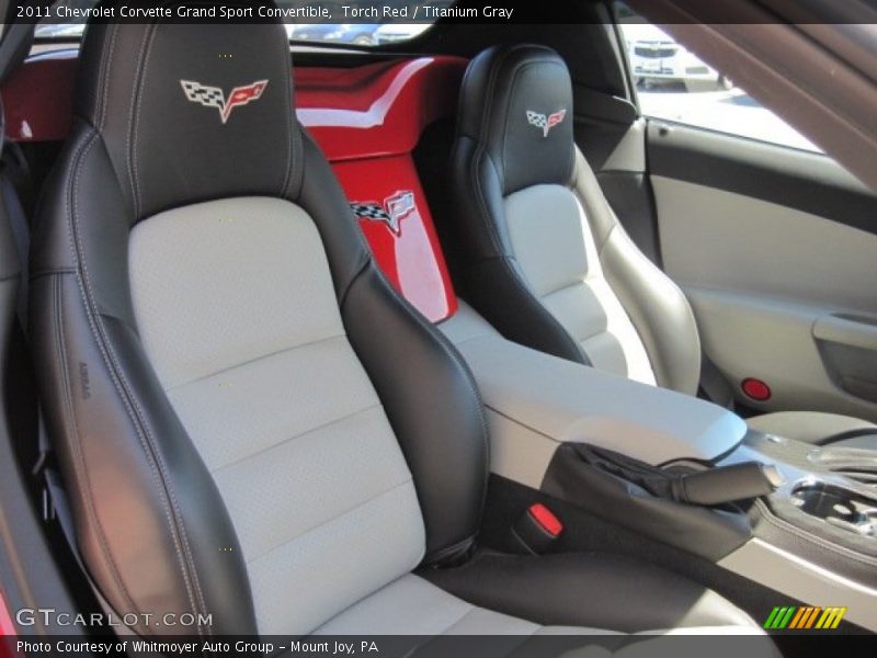  2011 Corvette Grand Sport Convertible Titanium Gray Interior