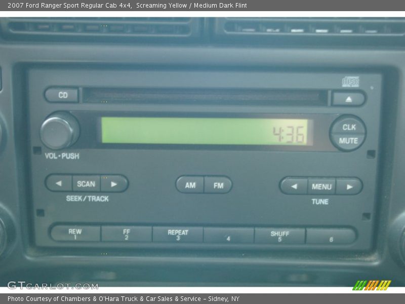 Screaming Yellow / Medium Dark Flint 2007 Ford Ranger Sport Regular Cab 4x4