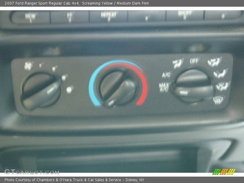 Screaming Yellow / Medium Dark Flint 2007 Ford Ranger Sport Regular Cab 4x4