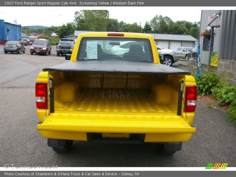 Screaming Yellow / Medium Dark Flint 2007 Ford Ranger Sport Regular Cab 4x4