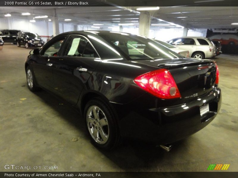 Black / Ebony Black 2008 Pontiac G6 V6 Sedan