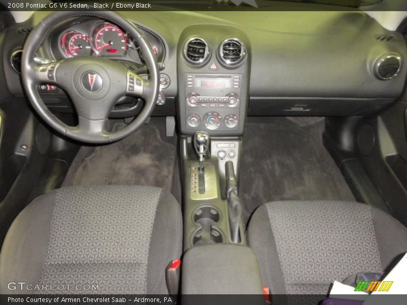 Black / Ebony Black 2008 Pontiac G6 V6 Sedan