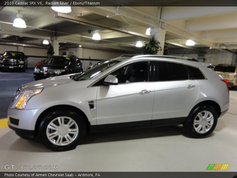 Radiant Silver / Ebony/Titanium 2010 Cadillac SRX V6