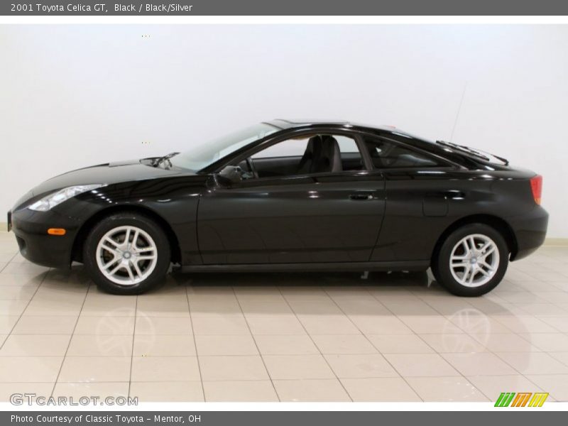Black / Black/Silver 2001 Toyota Celica GT