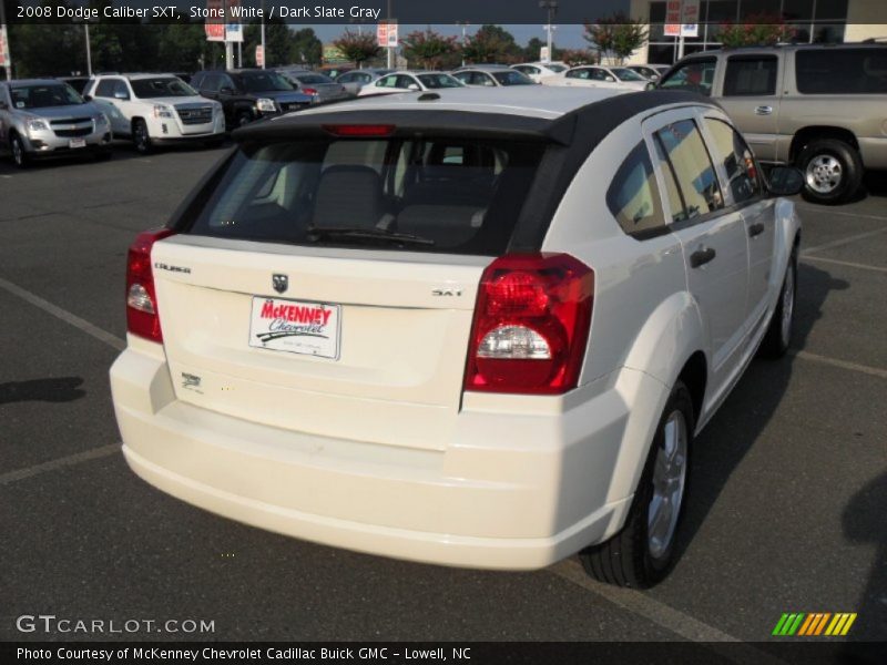 Stone White / Dark Slate Gray 2008 Dodge Caliber SXT