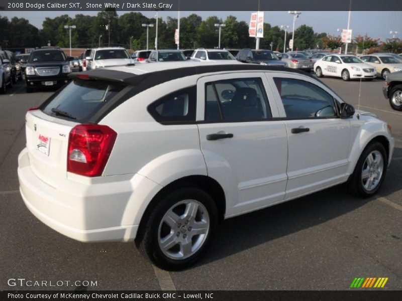 Stone White / Dark Slate Gray 2008 Dodge Caliber SXT