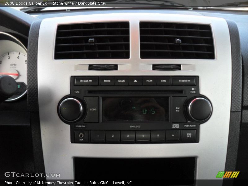 Stone White / Dark Slate Gray 2008 Dodge Caliber SXT