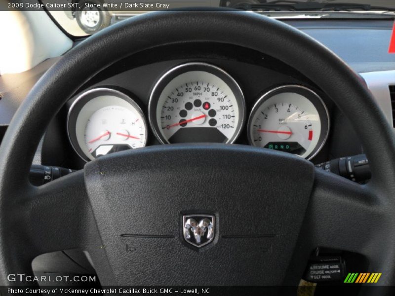 Stone White / Dark Slate Gray 2008 Dodge Caliber SXT