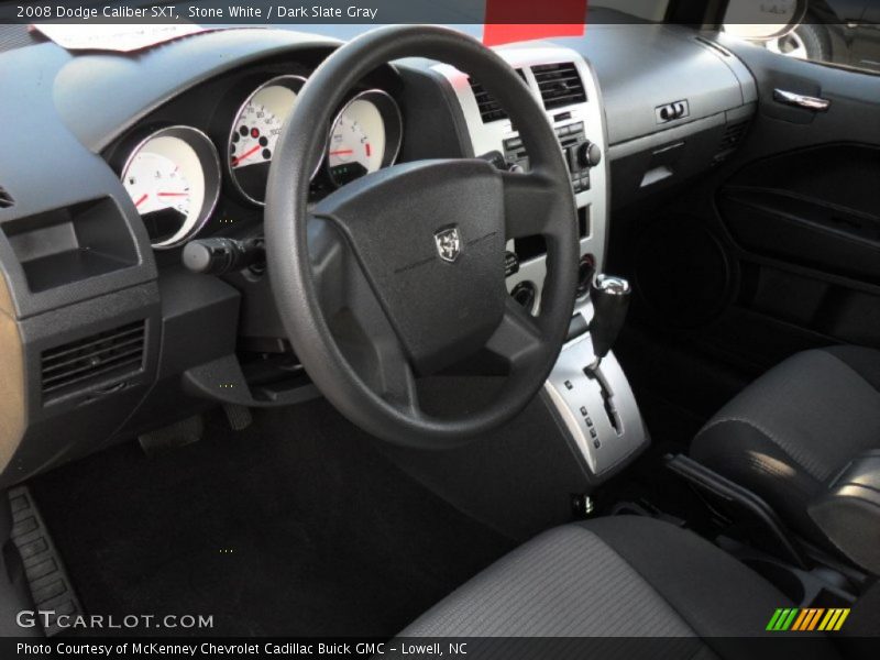 Stone White / Dark Slate Gray 2008 Dodge Caliber SXT