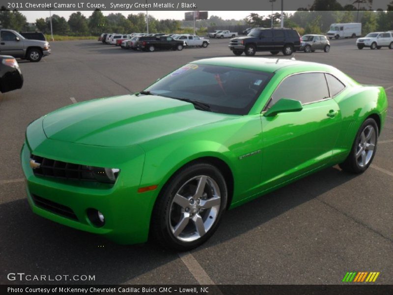 Synergy Green Metallic / Black 2011 Chevrolet Camaro LT Coupe