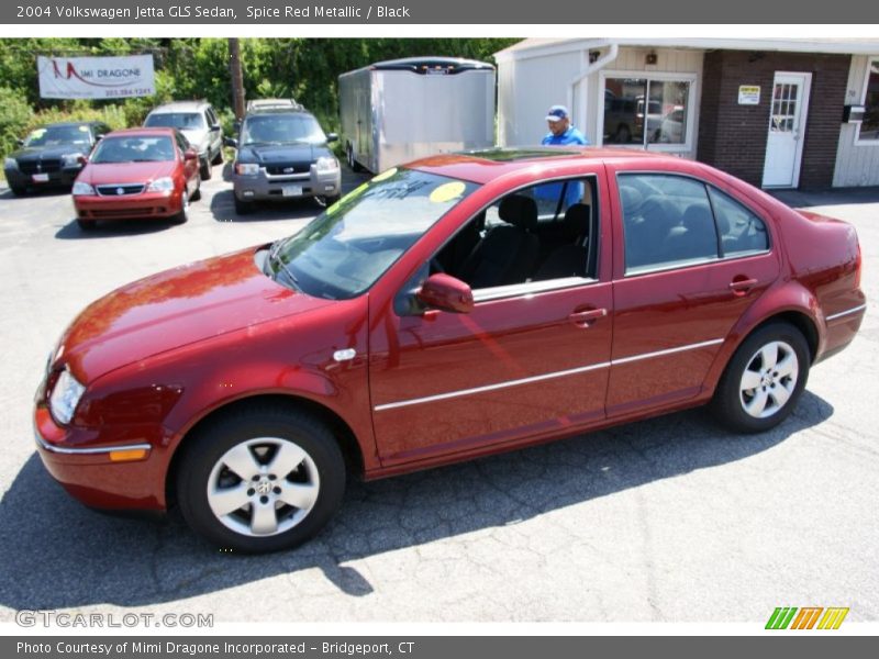 Spice Red Metallic / Black 2004 Volkswagen Jetta GLS Sedan