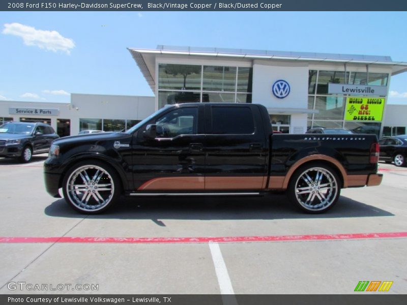 Black/Vintage Copper / Black/Dusted Copper 2008 Ford F150 Harley-Davidson SuperCrew