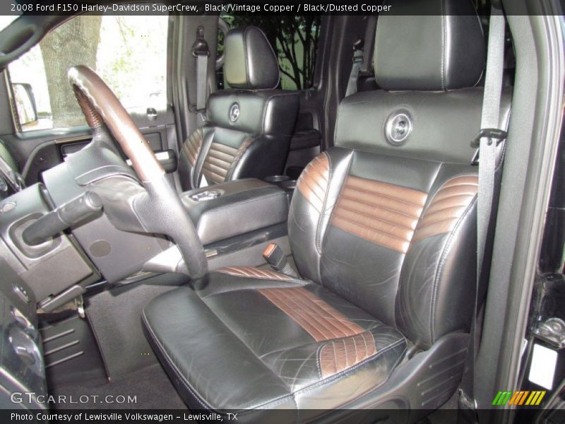 2008 F150 Harley-Davidson SuperCrew Black/Dusted Copper Interior